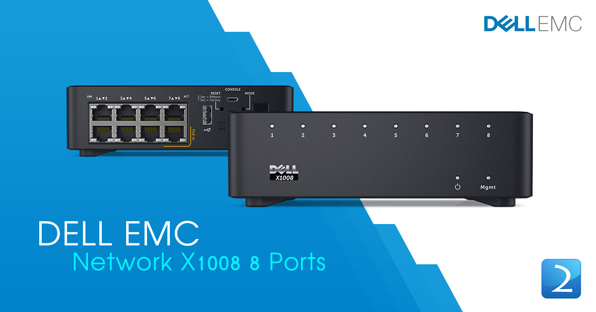 ช้อป [SNSX1008P] DELL EMC Networking X1008 8 Ports POE ราคา